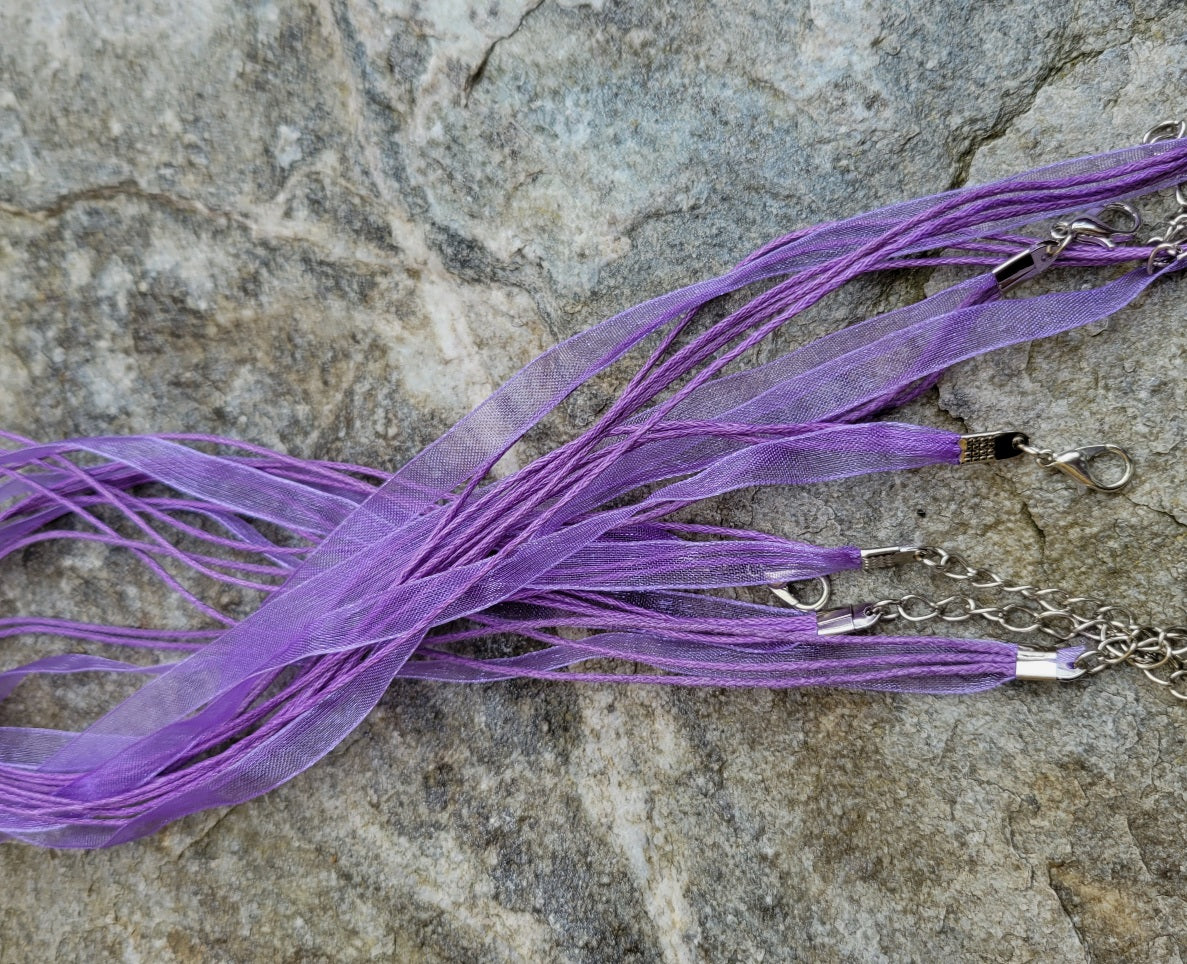 Mixed Metal Bi-color Lavender Fluorite Pendant