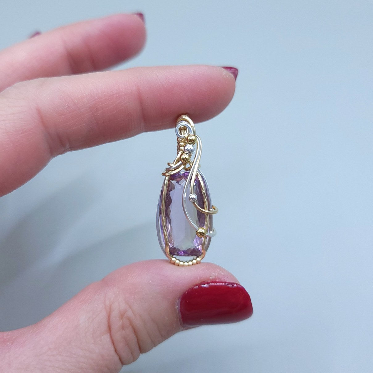 Mixed Metal Ametrine Pendant