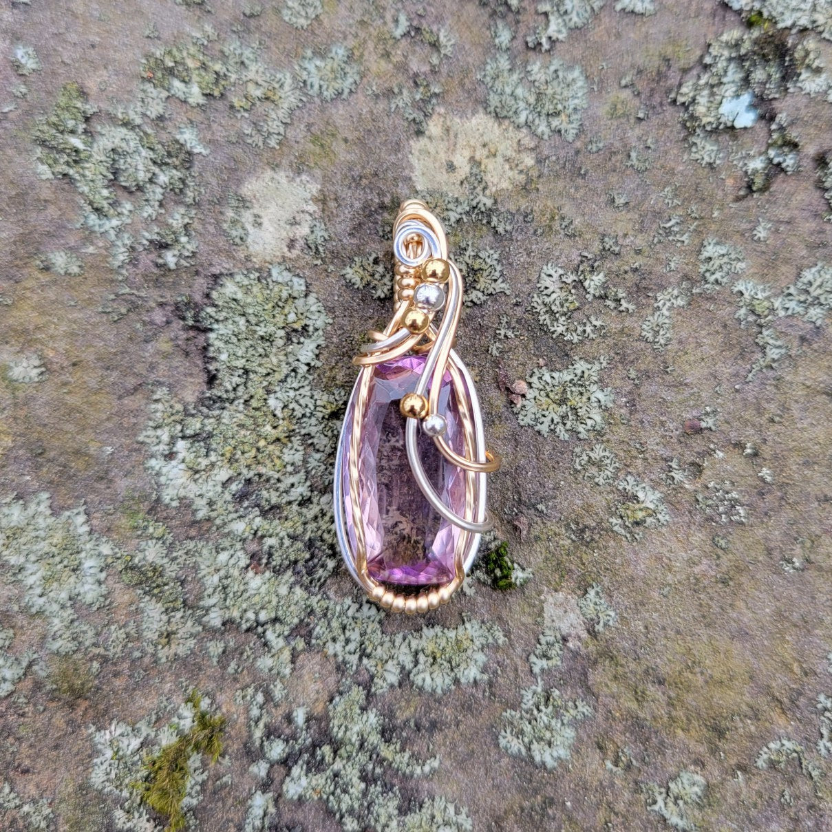 Mixed Metal Ametrine Pendant