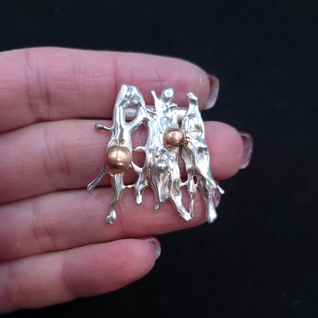 Mixed Metal Fused Pendant