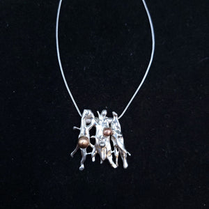 Mixed Metal Fused Pendant
