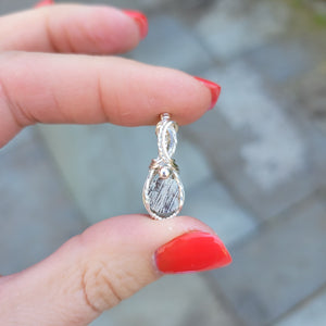Sterling Silver Gibeon Meteorite Mini Pendant