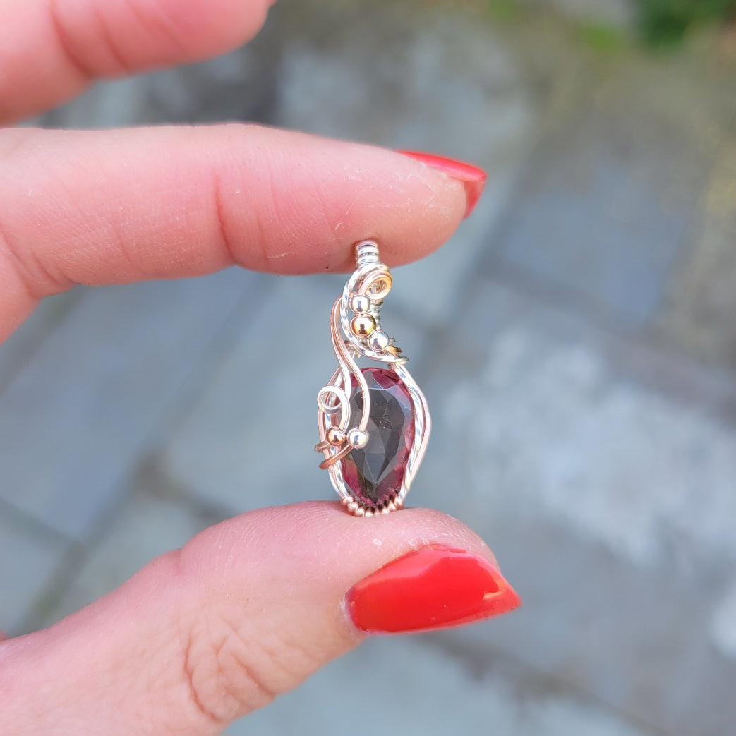Mixed Metal Diaspore Pendant
