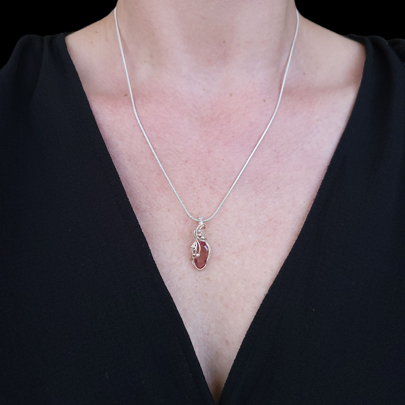 Mixed Metal Diaspore Pendant
