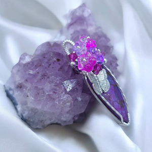Sterling Silver Purple Mohave Turquoise Spring Pendant