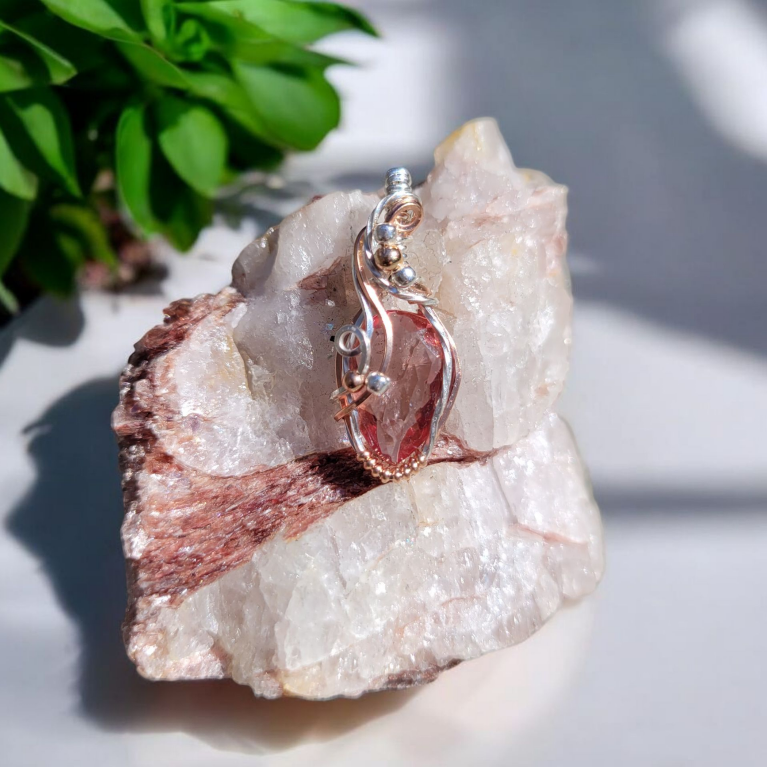 Mixed Metal Diaspore Pendant