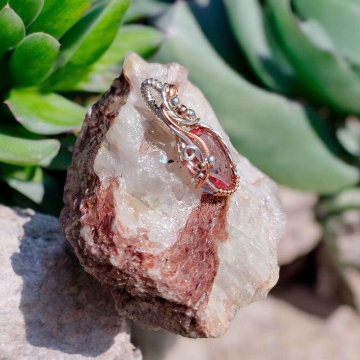 Mixed Metal Diaspore Pendant