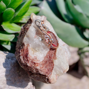Mixed Metal Diaspore Pendant