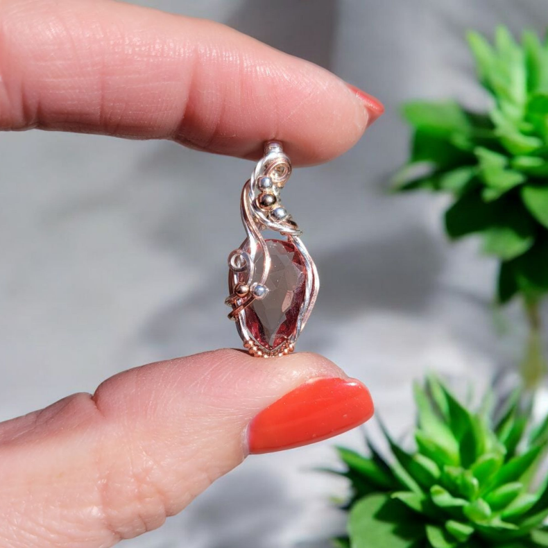 Mixed Metal Diaspore Pendant