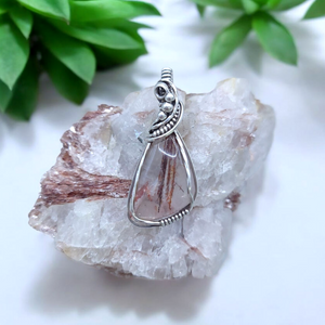 Antique Sterling Silver Iron Stained Quartz (Minas Gerias Brazil)