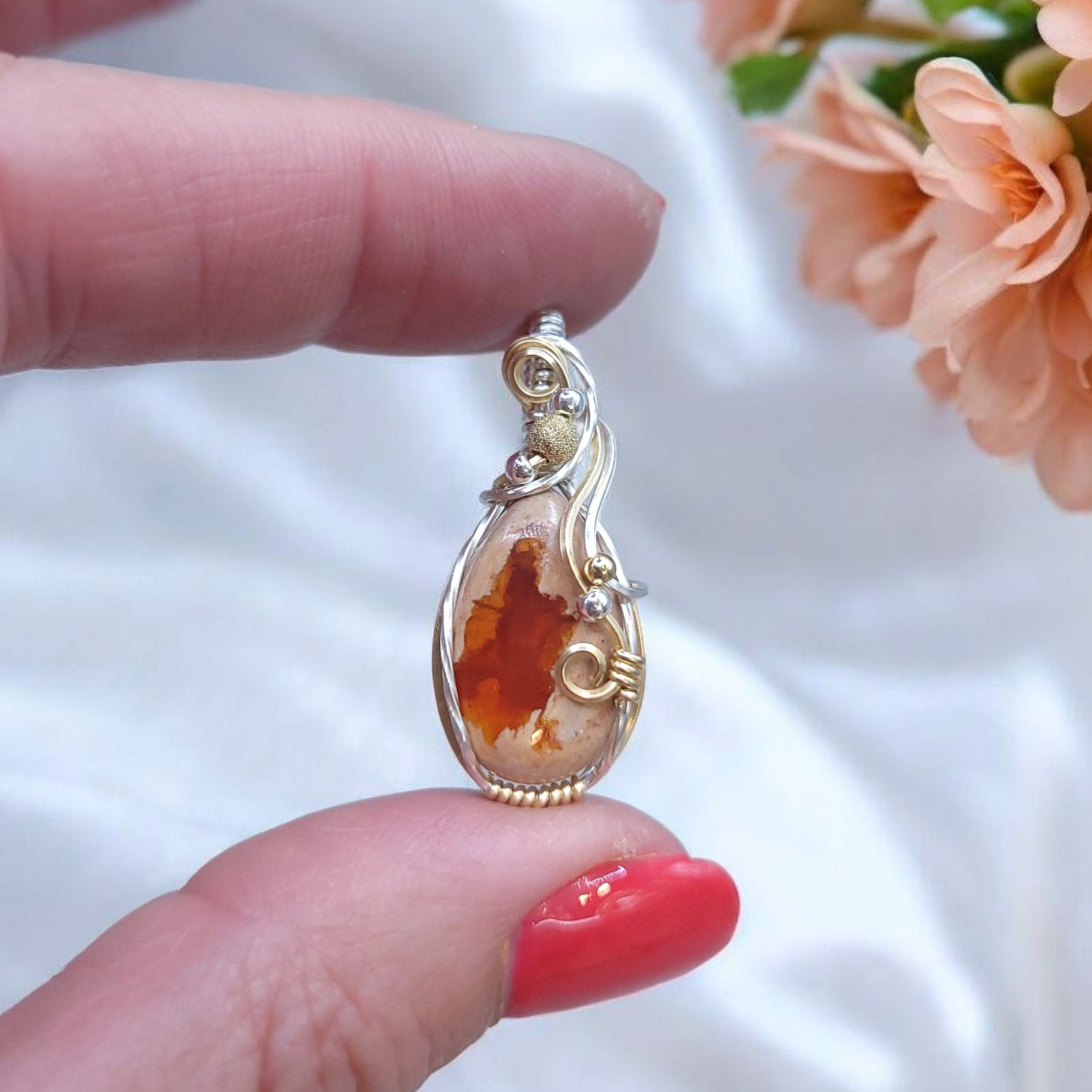 Mixed Meta Mexican Centera Opal Pendant