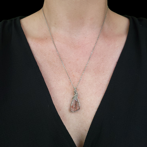 Antique Sterling Silver Iron Stained Quartz (Minas Gerias Brazil)