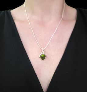Mixed Metal Ammolite Pendant