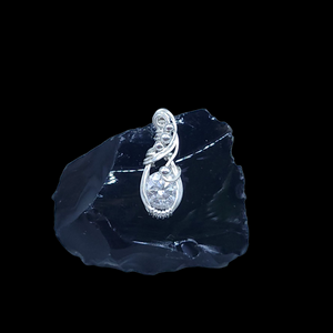 Sterling Silver Moissanite Pendant