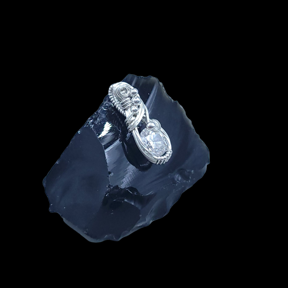 Sterling Silver Moissanite Pendant
