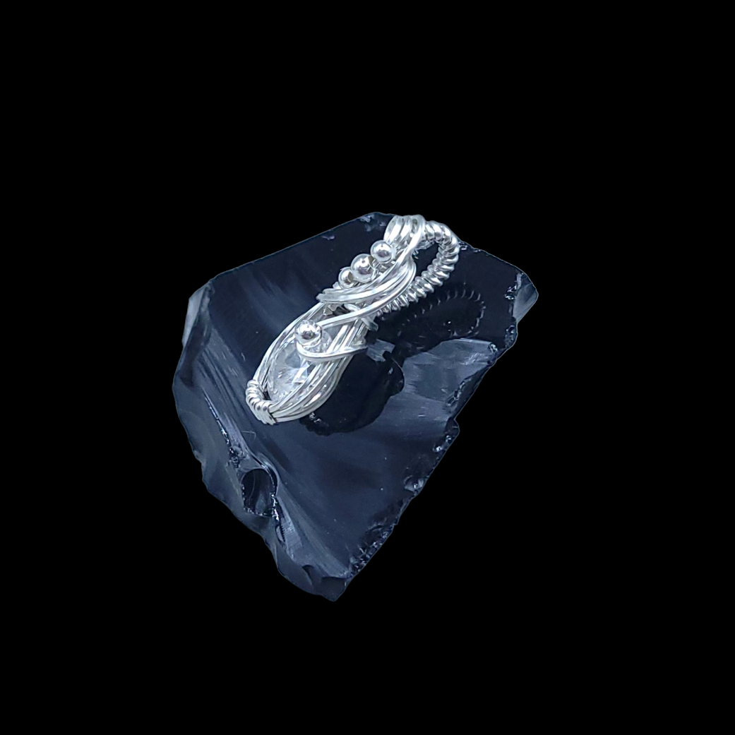 Sterling Silver Moissanite Pendant
