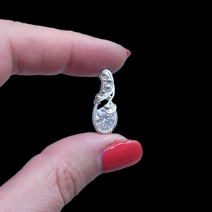 Sterling Silver Moissanite Pendant