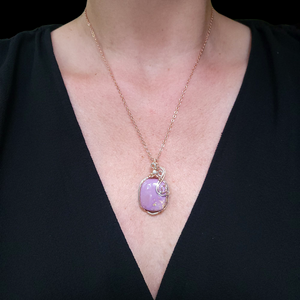 Mixed Metal Phosphosiderite Crystal Pendant