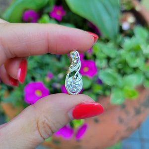 Sterling Silver Moissanite Pendant