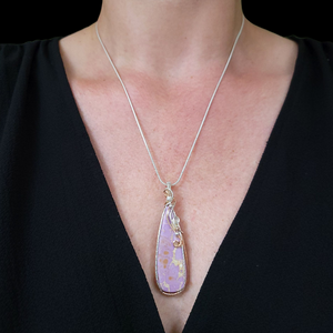 Mixed Metal Phosphosiderite Crystal Pendant