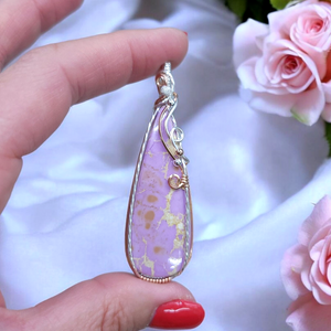 Mixed Metal Phosphosiderite Crystal Pendant