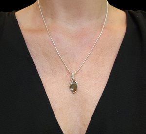 Sterling Silver Sunstone Pendant