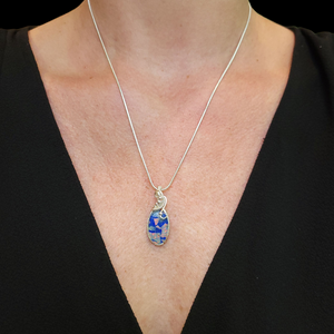 Sterling Silver Monarch Opal  Pendant