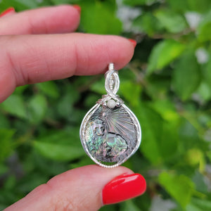 Sterling Silver Mother of Pearl Zodiac Pendant
