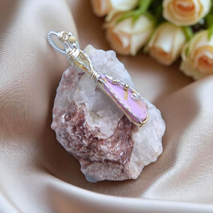 Mixed Metal Phosphosiderite/Citrine Pendant