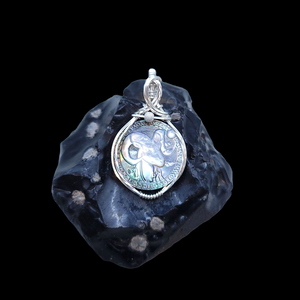 Sterling Silver Mother of Pearl Zodiac Pendant