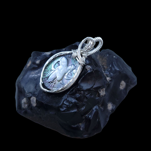 Sterling Silver Mother of Pearl Zodiac Pendant