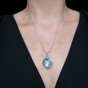 Sterling Silver Mother of Pearl Zodiac Pendant
