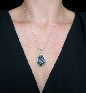 Sterling Silver Mother of Pearl Zodiac Pendant