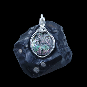 Sterling Silver Mother of Pearl Zodiac Pendant