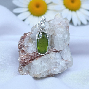 Sterling Silver Peridot Pendant