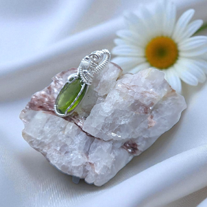 Sterling Silver Peridot Pendant