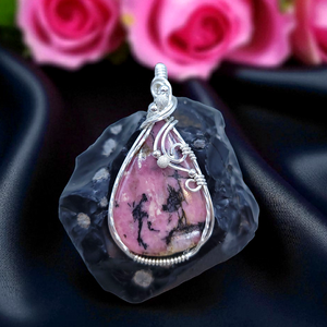 Sterling Silver Rhondonite Pendant