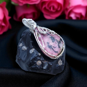 Sterling Silver Rhondonite Pendant