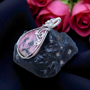 Sterling Silver Rhondonite Pendant
