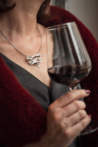 Antique Sterling Garnet Pendant