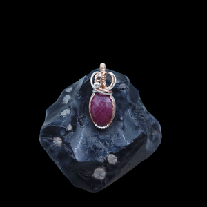 Mixed Metal Ruby Pendant