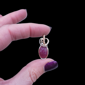 Mixed Metal Ruby Pendant