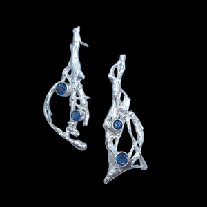 Sterling Silver London Blue Topaz Earrings