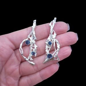 Sterling Silver London Blue Topaz Earrings
