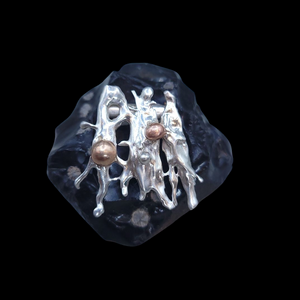Mixed Metal Fused Pendant