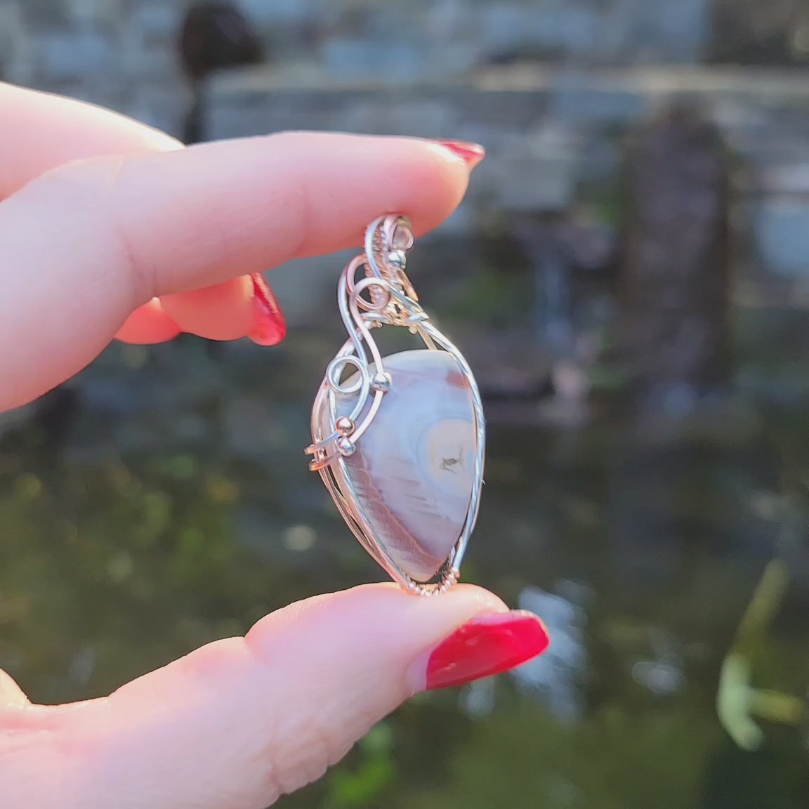 Mixed Metal Imperial Jasper Pendant