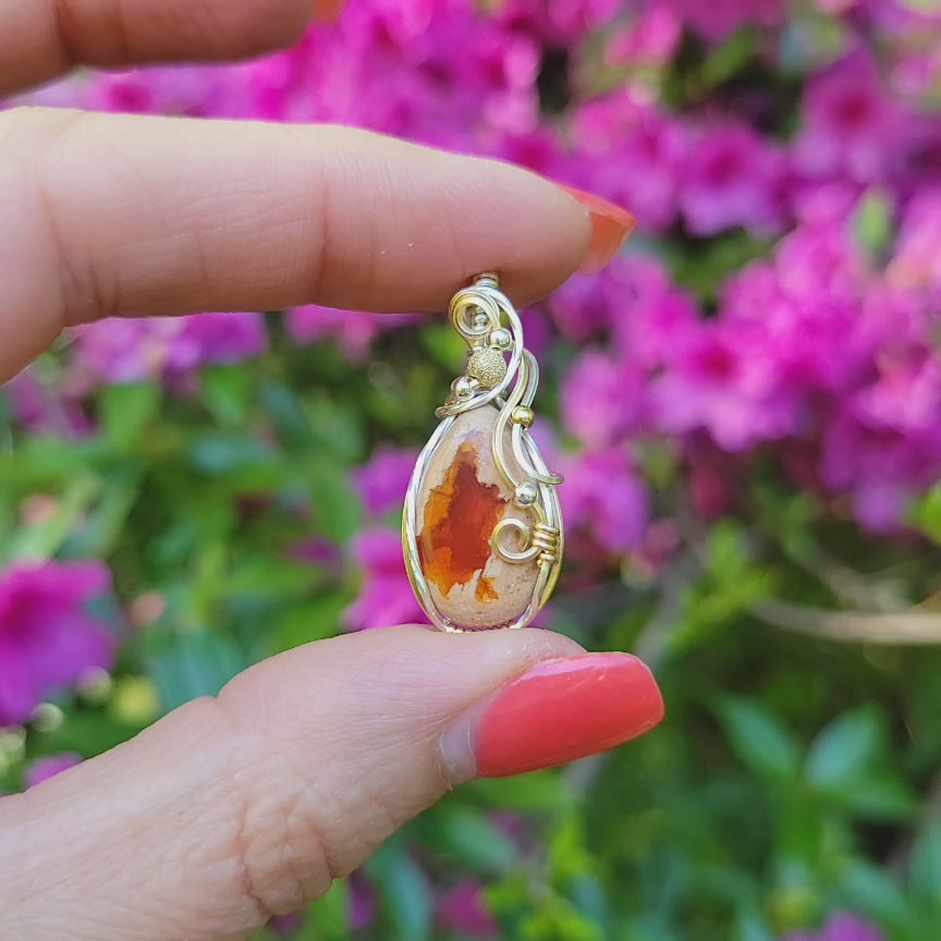 Mixed Meta Mexican Centera Opal Pendant