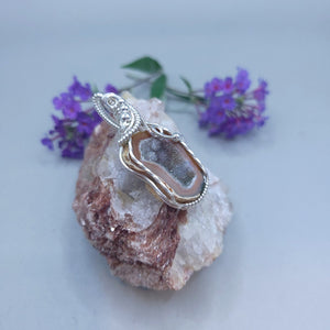 Sterling Silver Tabasco Geode Pendant