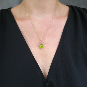 Mixed Metal Peridot Pendant