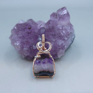 Mixed Metal Amethyst Pendant